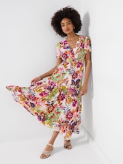 Joe Browns White Yasmine Printed Maxi Dress - Image 3 of 5