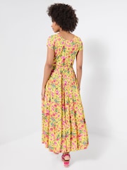 Joe Browns Yellow Petite Camilla Printed Maxi Dress - Image 4 of 5