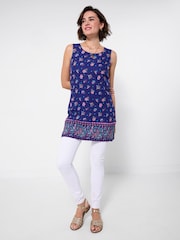 Joe Browns Blue Statement Reversible Tunic Top - Image 2 of 6