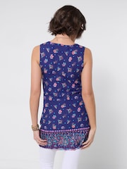 Joe Browns Blue Statement Reversible Tunic Top - Image 4 of 6