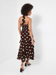 Joe Browns Brown Margot Polka Halter Neck Dress - Image 4 of 6