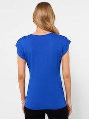 Joe Browns Blue Summer Zip Front Top - Image 4 of 5