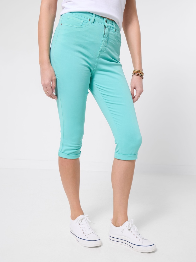 Joe Browns Blue Spring Gardens Green Capri Trousers - Image 1 of 5