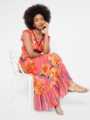 Joe Browns Pink Marnie Printed Dress - Image 5 of 6