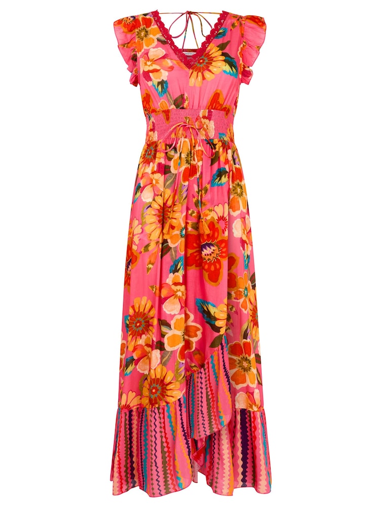 Joe Browns Pink Marnie Printed Dress - Image 6 of 6