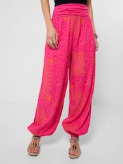 Joe Browns Pink Summer Brights Beach Trousers - Image 2 of 6