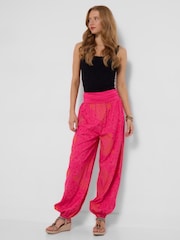 Joe Browns Pink Summer Brights Beach Trousers - Image 5 of 6