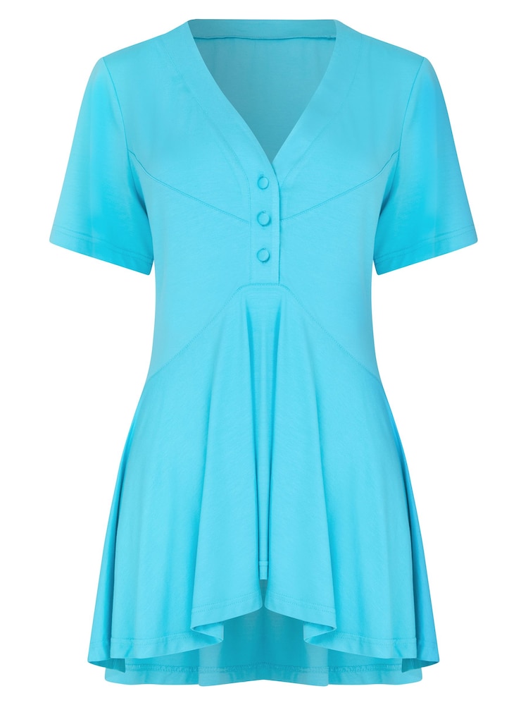 Joe Browns Blue Elsie Jersey Longline Top - Image 5 of 5