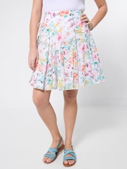 Joe Browns White Spring Dream Lace-Up Side Skirt - Image 3 of 5