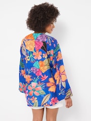 Joe Browns Blue Midnight Garden Embroidered Kimono - Image 4 of 5