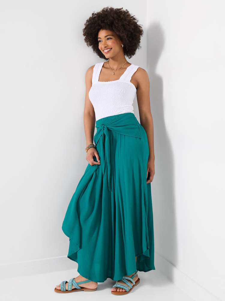 Joe Browns Blue Beach Days Tie Front Skirt - Image 1 of 6 Joe Browns Blue Beach Days Tie Front Skirt - Image 1 of 6