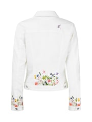 Joe Browns White Spring Meadows Embroidered Denim Jacket - Image 6 of 6