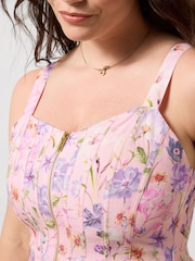 Joe Browns Pink Bella Linen Blend Dress - Image 2 of 6