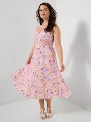 Joe Browns Pink Bella Linen Blend Dress - Image 3 of 6