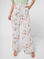 Joe Browns Beautiful Butterfly Linen Blend Trousers - Image 2 of 6