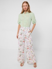 Joe Browns Beautiful Butterfly Linen Blend Trousers - Image 3 of 6