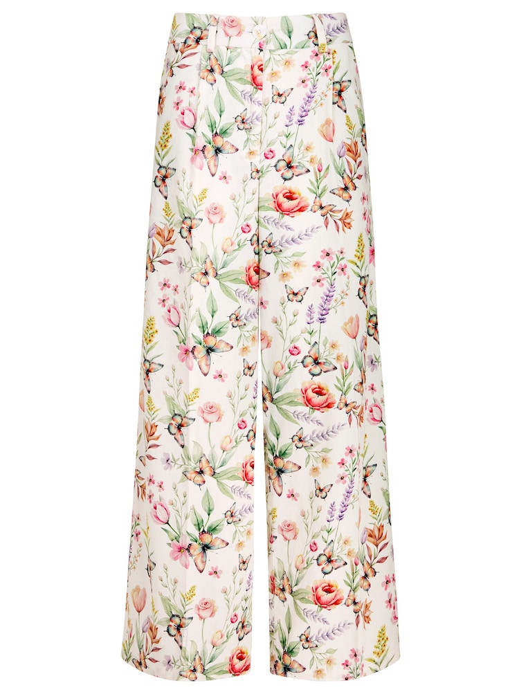 Joe Browns Beautiful Butterfly Linen Blend Trousers - Image 6 of 6