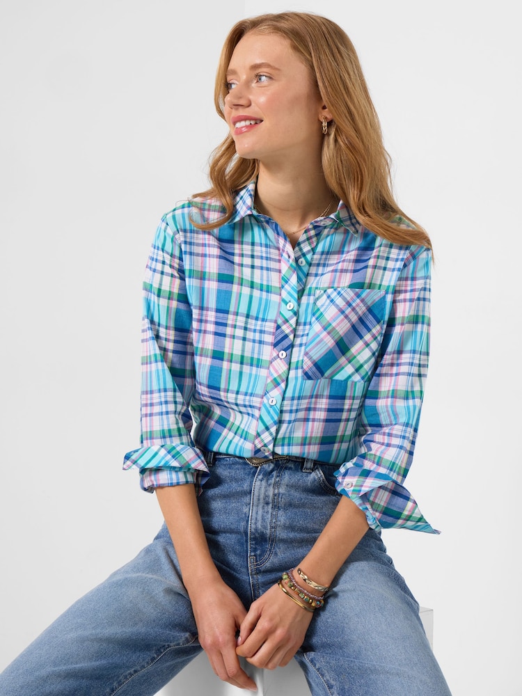 Joe Browns Mix It Up Check And Applique Shirt - Imagen 1 de 6