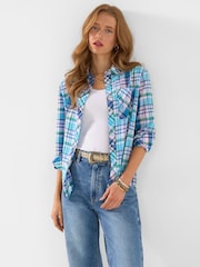 Joe Browns Mix It Up Check And Applique Shirt - Imagen 2 de 6