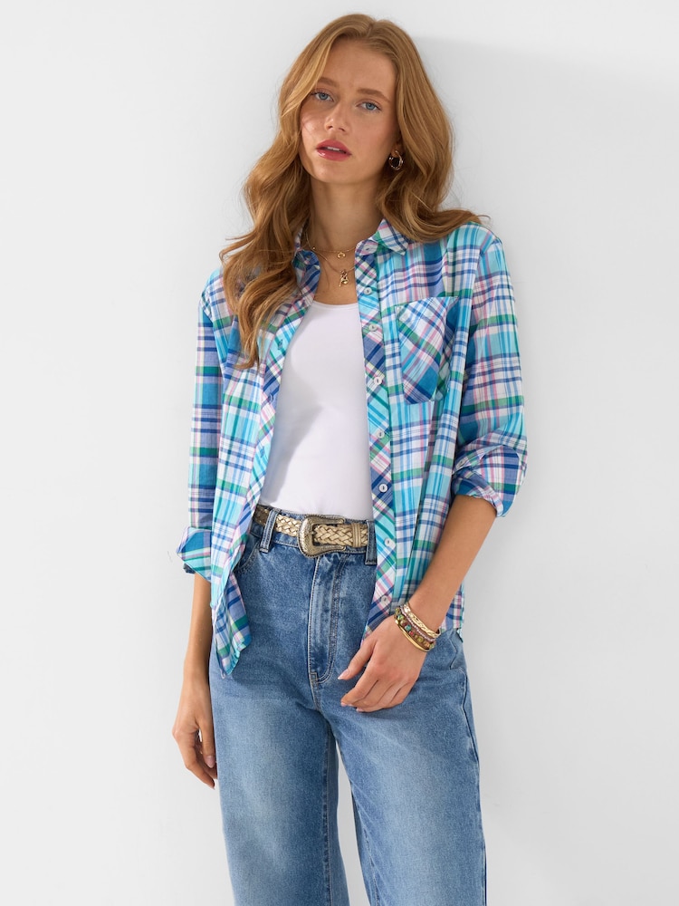 Joe Browns Mix It Up Check And Applique Shirt - Imagen 2 de 6