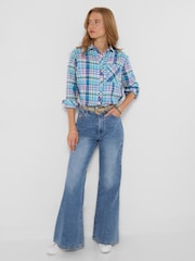 Joe Browns Mix It Up Check And Applique Shirt - Imagen 3 de 6