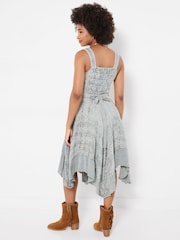 Joe Browns Grey Evie Jacquard And Embroidered Dress - Image 3 of 5