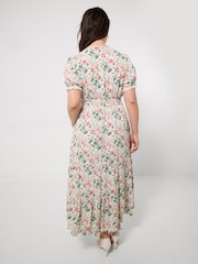 Joe Browns White Penelope Printed Crinkle Dress - Image 4 of 6