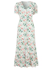 Joe Browns White Penelope Printed Crinkle Dress - Image 6 of 6