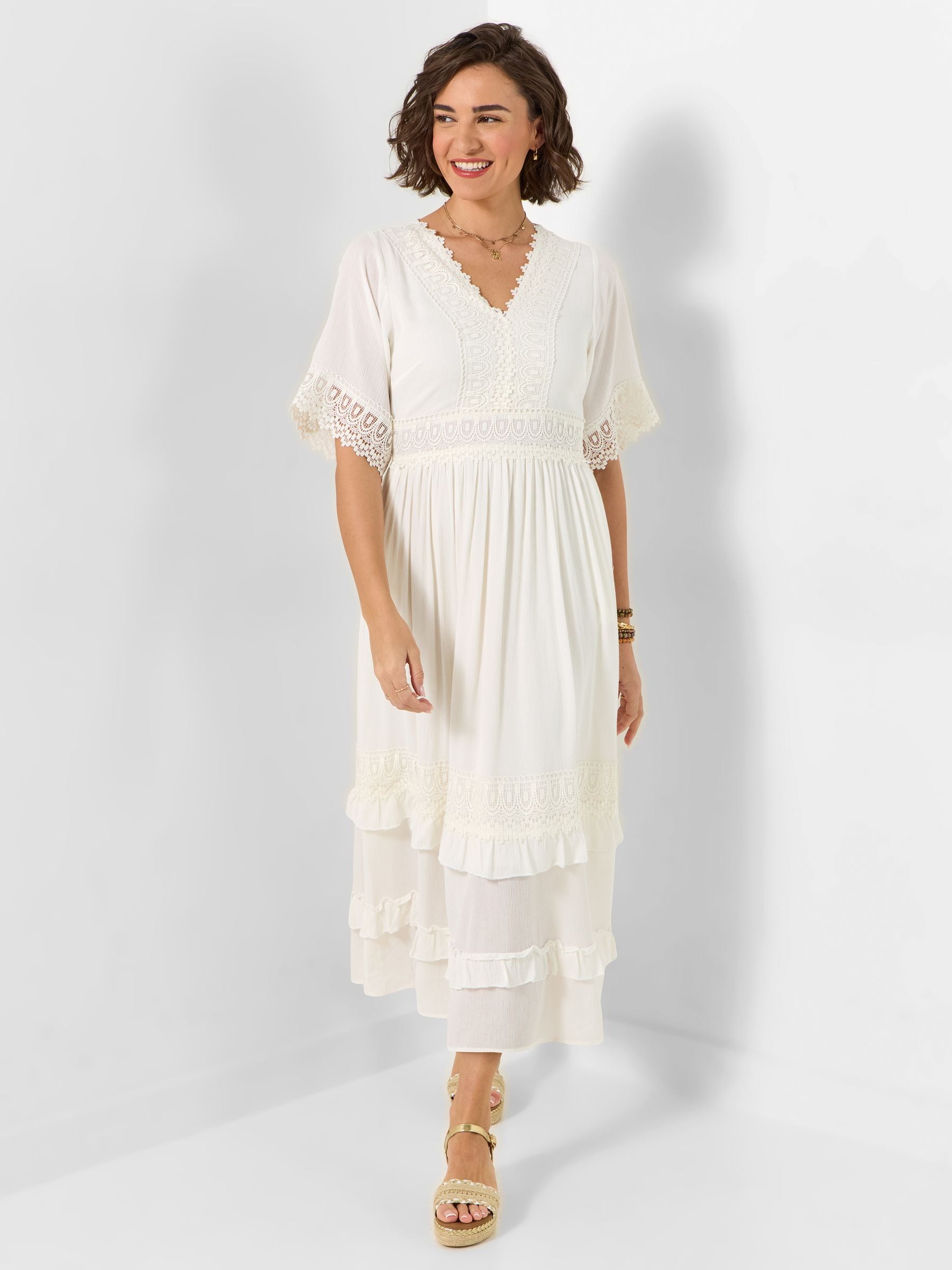 Joe Browns Women's White Boho Days Dress