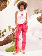 Joe Browns Pink Fabulous Flared Jersey Trousers - Image 1 of 6