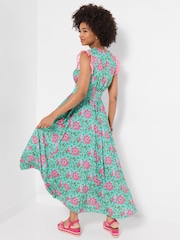 Joe Browns Green Summer Days Printed Maxi Dress - Image 3 of 6