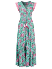 Joe Browns Green Summer Days Printed Maxi Dress - Image 6 of 6