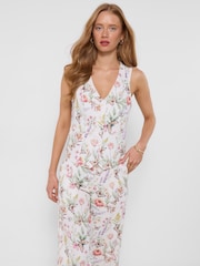 Joe Browns White Beautiful Butterfly Linen Blend Waistcoat - Image 1 of 5