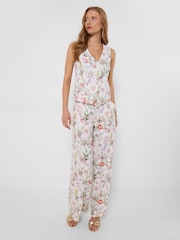 Joe Browns White Beautiful Butterfly Linen Blend Waistcoat - Image 2 of 5