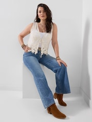 Joe Browns White Boho Vibes Waistcoat - Image 2 of 6