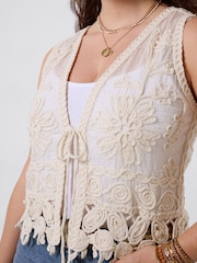 Joe Browns White Boho Vibes Waistcoat - Image 3 of 6