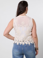 Joe Browns White Boho Vibes Waistcoat - Image 4 of 6