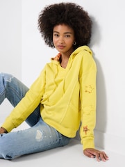 Joe Browns Yellow Fleur Hooded Sweatshirt - Image 1 of 5