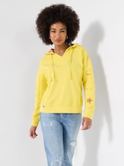 Joe Browns Yellow Fleur Hooded Sweatshirt - Image 2 of 5