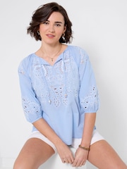 Joe Browns Blue Blue Skies Embroidered Top - Image 2 of 6