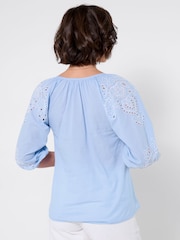 Joe Browns Blue Blue Skies Embroidered Top - Image 3 of 6