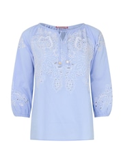 Joe Browns Blue Blue Skies Embroidered Top - Image 6 of 6