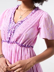 Joe Browns Purple Boho Dreams Midi Dress - Image 2 of 5