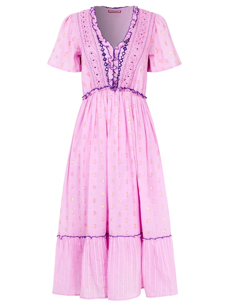 Joe Browns Purple Boho Dreams Midi Dress - Image 5 of 5