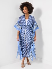Joe Browns Blue Beautiful Patterned Cover-Up - Image 1 of 5