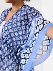 Joe Browns Blue Beautiful Patterned Cover-Up - Image 2 of 5