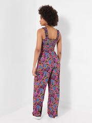 Joe Browns Black Carnival Printed Jersey Jumpsuit - Image 4 of 6