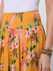 Joe Browns Yellow Perfect Paradise Button Front Maxi Skirt - Image 3 of 6