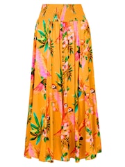 Joe Browns Yellow Perfect Paradise Button Front Maxi Skirt - Image 6 of 6