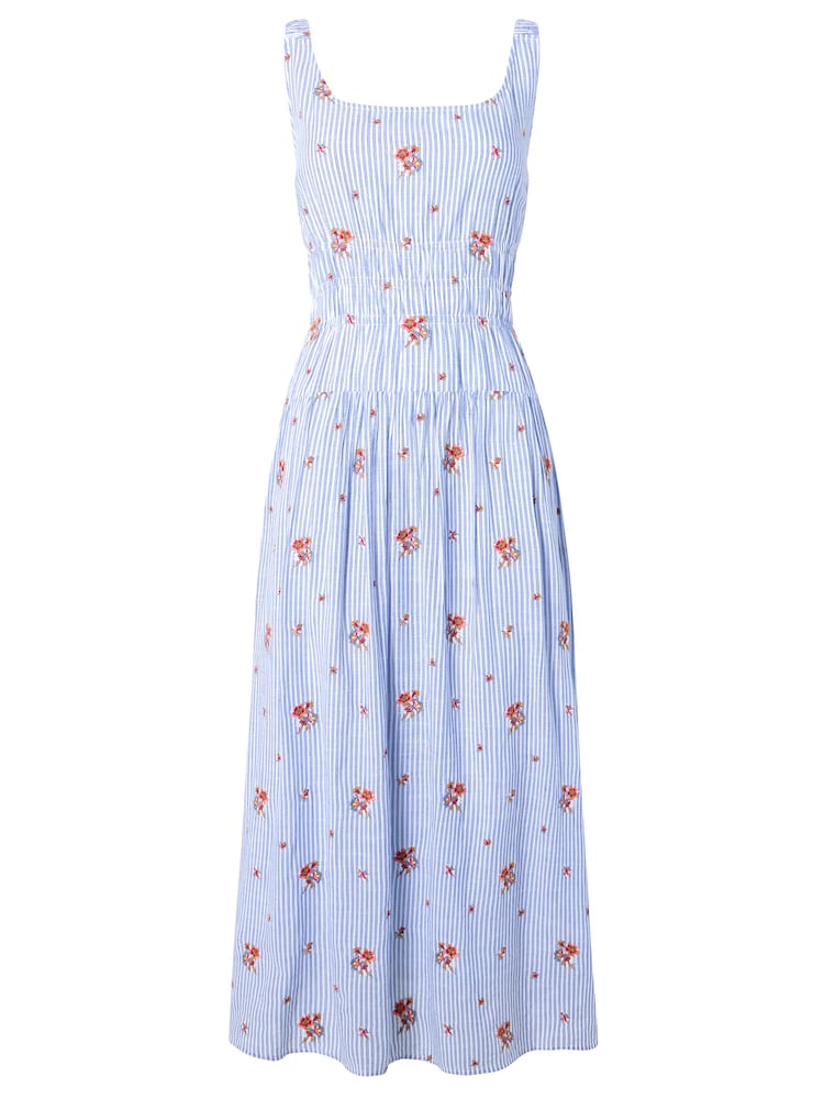 Joe Browns Blue Penny Ditsy Print Stripe Dress - Image 6 of 6